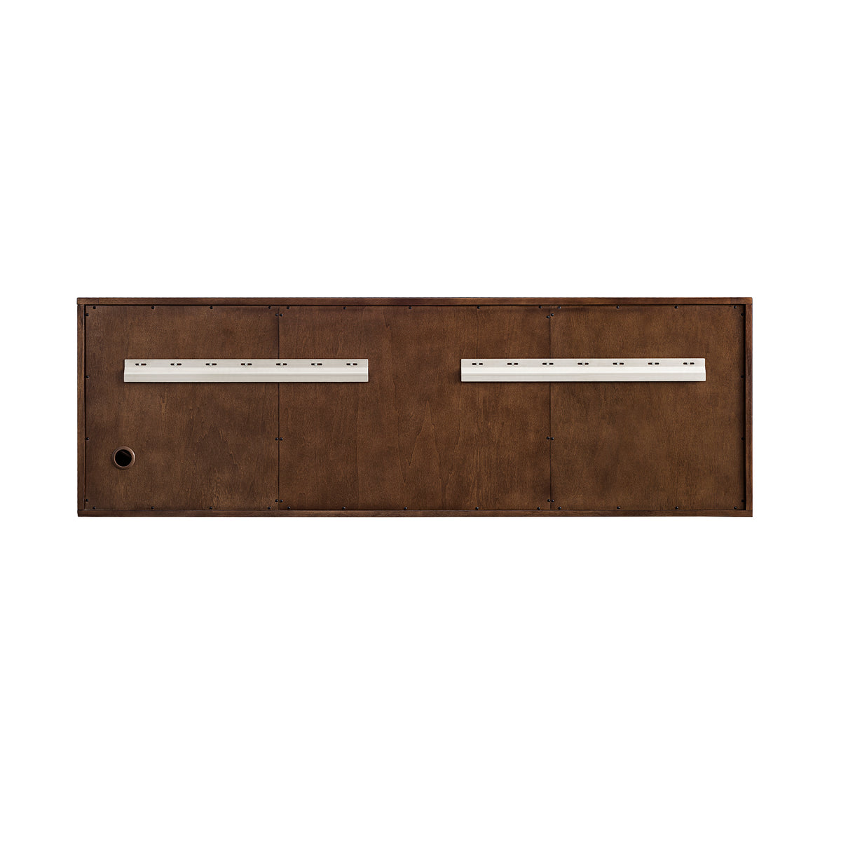 James Martin Vanities Amberly 72" Mid-Century Walnut Double Vanity With 3 CM Phantome Eclos Top
