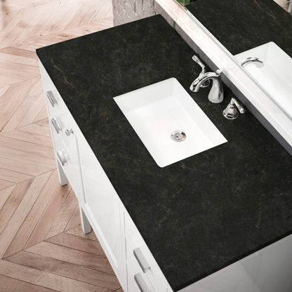 James Martin Vanities Addison 48" Glossy White Single Vanity With 3 CM Phantome Eclos Top