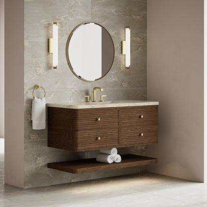 James Martin Vanities Allamari 48" Sable Single Vanity With 3 CM Tajnar Eclos Top