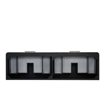 James Martin Vanities Lucian 72" Carbon Oak Double Vanity Carbon
