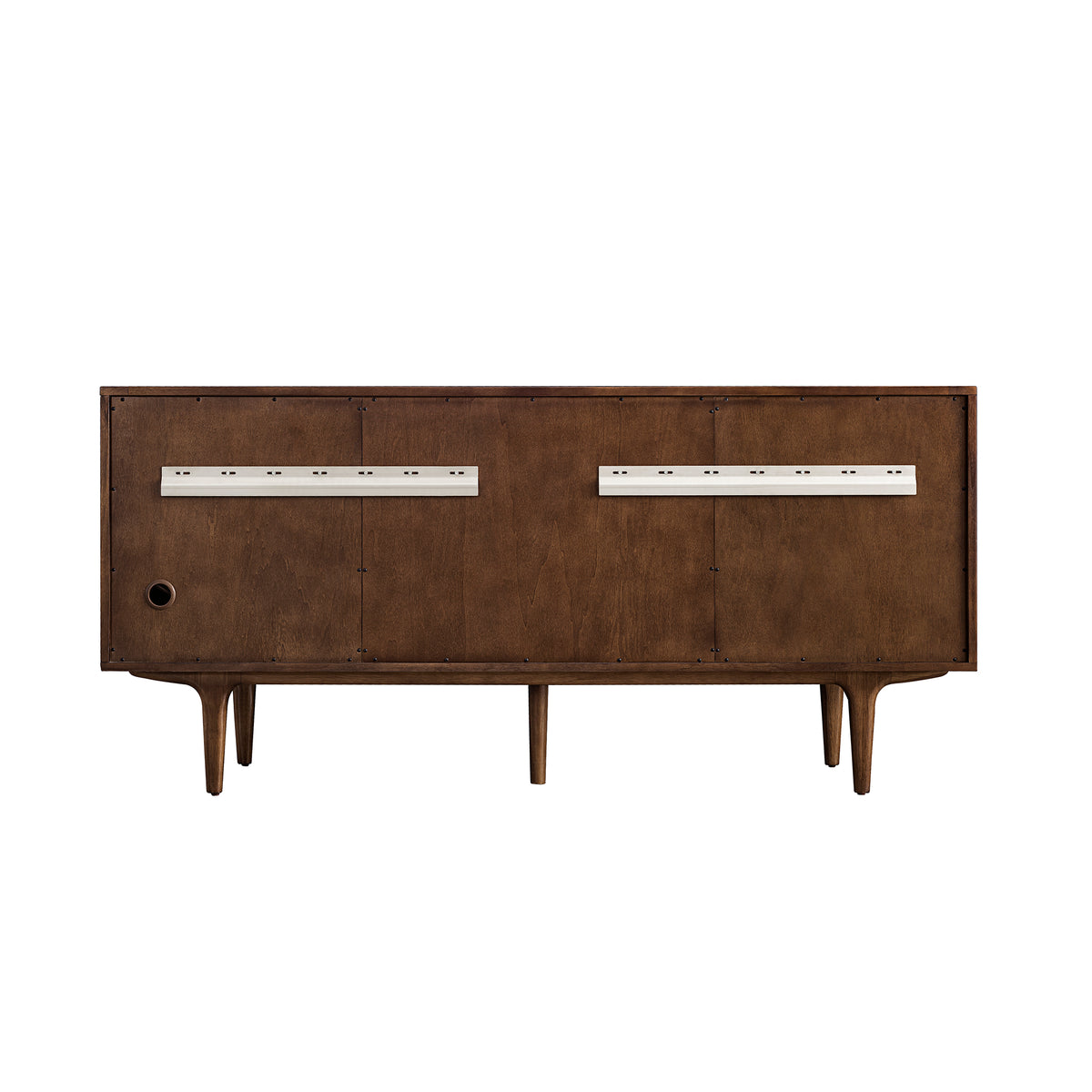 James Martin Vanities Amberly 72" Mid-Century Walnut Double Vanity With 3 CM Phantome Eclos Top