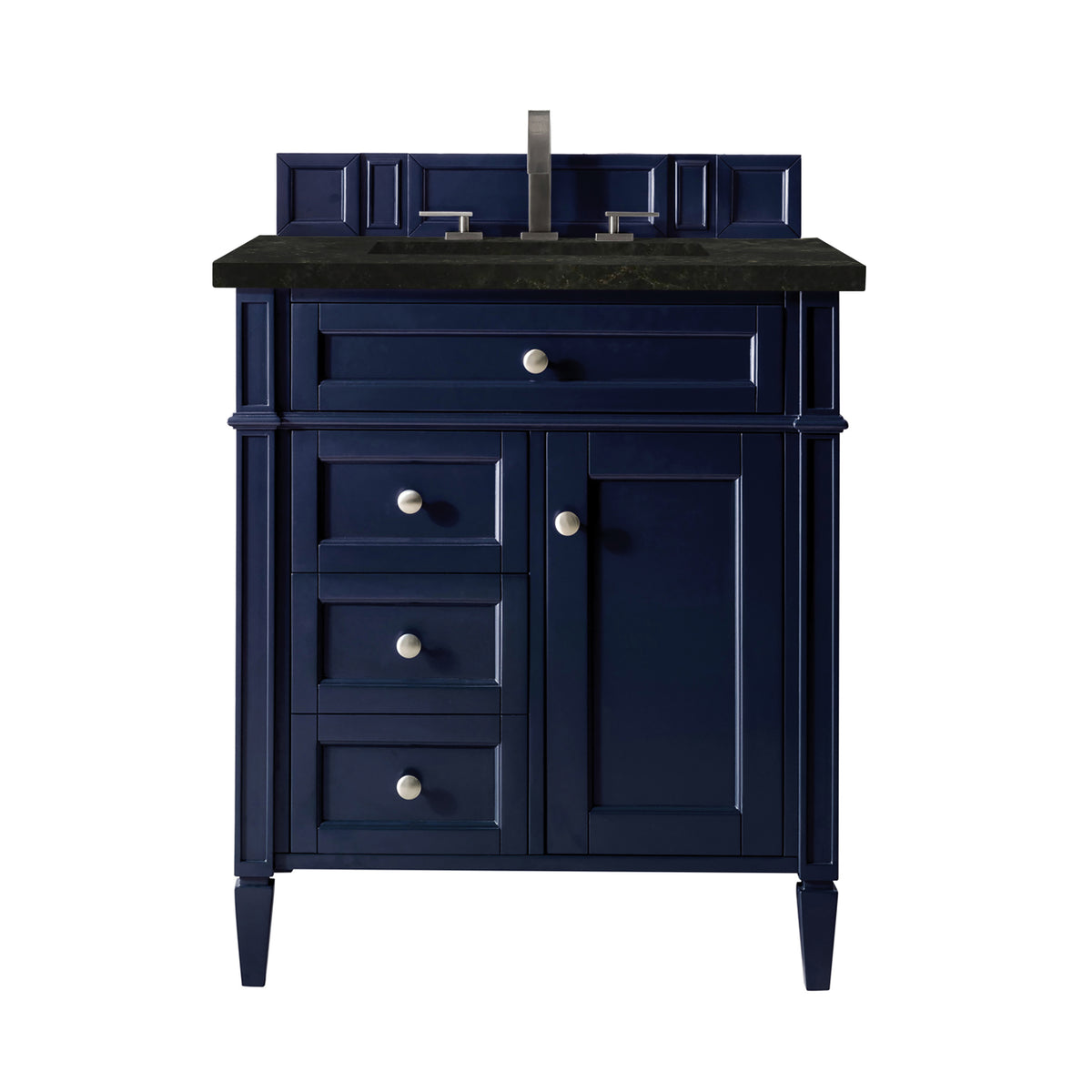 James Martin Vanities Brittany 30" Victory Blue Single Vanity With 3 CM Phantome Eclos Top