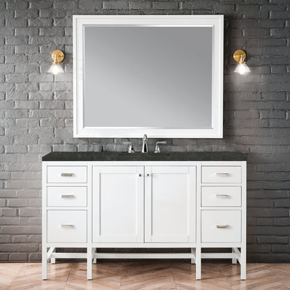 James Martin Vanities Addison 60" Glossy White Single Vanity With 3 CM Phantome Eclos Top