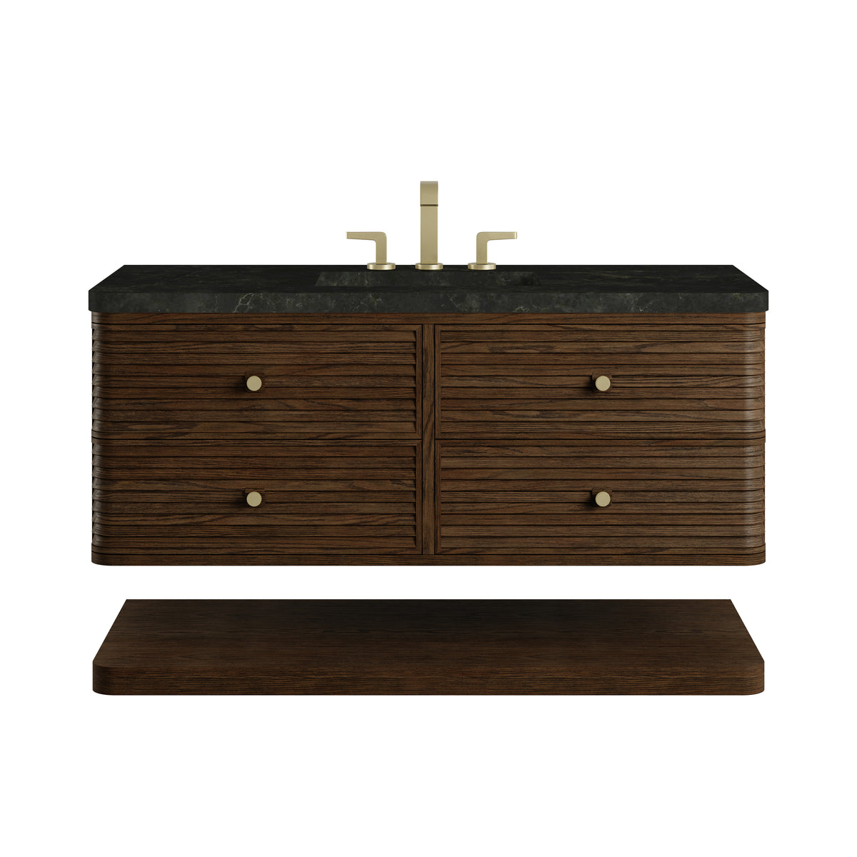 James Martin Vanities Allamari 48" Sable Single Vanity With 3 CM Phantome Eclos Top
