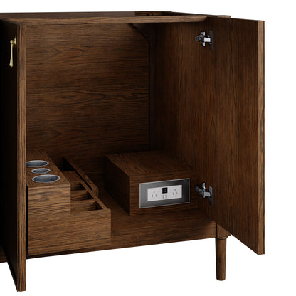 James Martin Vanities Kinnsden 72" Sable Oak Double Vanity Cabinet