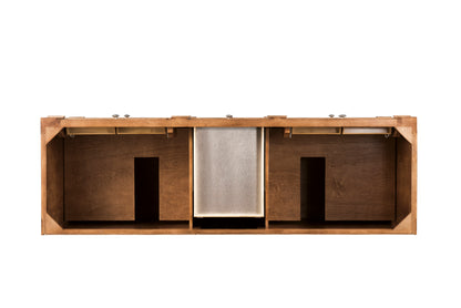 James Martin Vanities Bristol 72" Saddle Brown Double Vanity With 3 CM Phantome Eclos Top