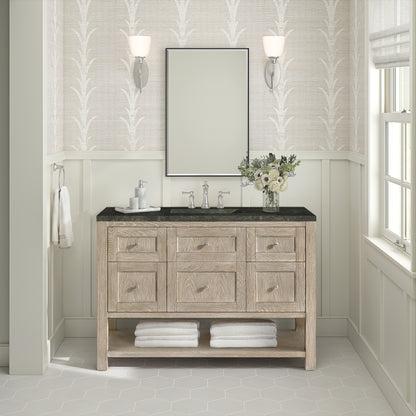 James Martin Vanities Breckenridge 48" Whitewashed Oak Single Vanity With 3cm Phantome Eclos Top