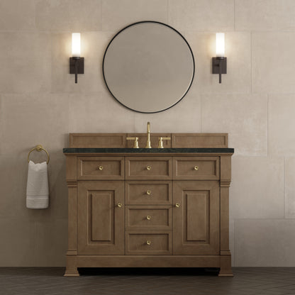 James Martin Vanities Brookfield 48" Pecan Single Vanity With 3 CM Phantome Eclos Top