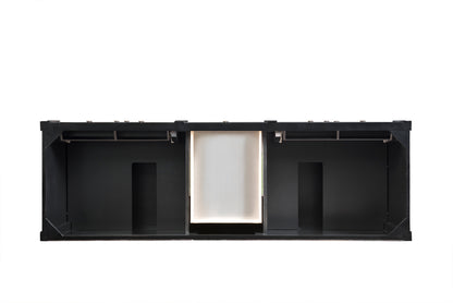 James Martin Vanities Brittany 72" Black Onyx Double Vanity Cabinet