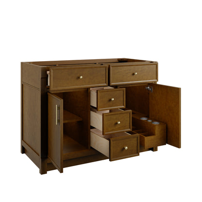 James Martin Vanities Bellshire 48" Honey Oak Single Vanity With 3 CM Eternal Jasmine Pearl Silestone Top