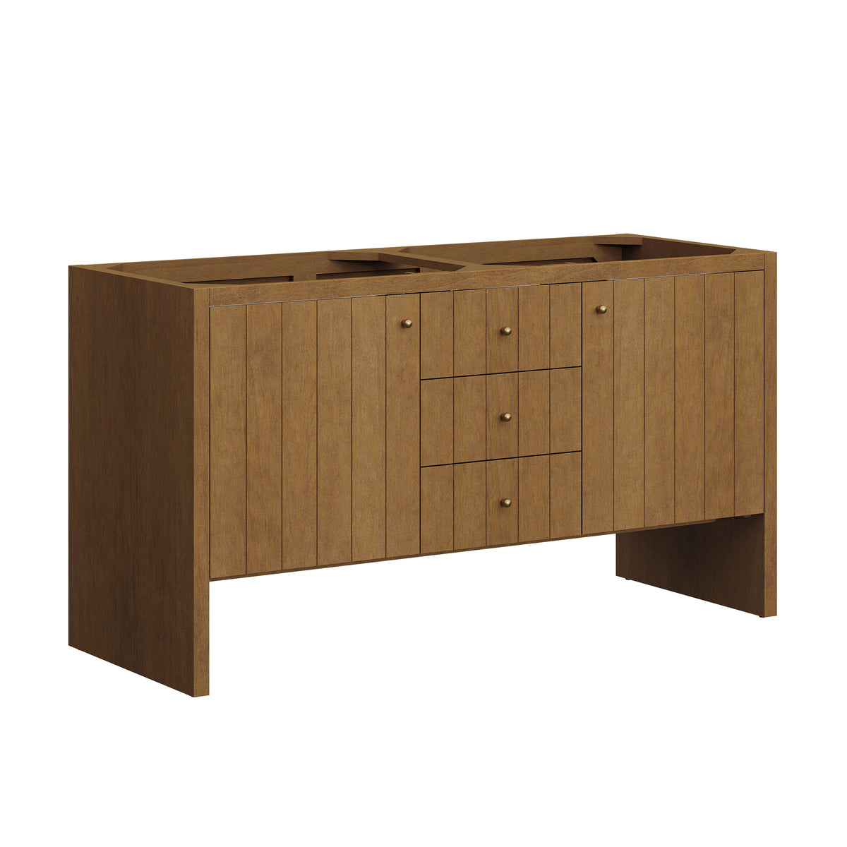 James Martin Vanities Hudson 60" Honey Oak Double Vanity Cabinet