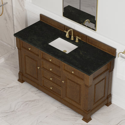 James Martin Vanities Brookfield 60" Honey Oak Single Vanity With 3 CM Phantome Eclos Top