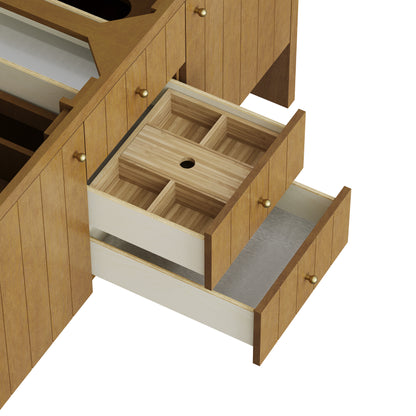James Martin Vanities Hudson 60" Honey Oak Double Vanity Cabinet