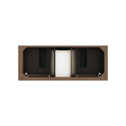 James Martin Vanities Brookfield 60" Pecan Double Vanity With 3 CM Tajnar Eclos Top
