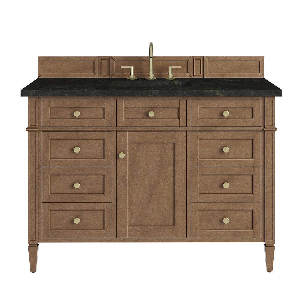 James Martin Vanities Brittany 48" Pecan Single Vanity With 3 CM Phantome Eclos Top
