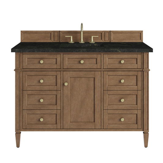 James Martin Vanities Brittany 48" Pecan Single Vanity With 3 CM Phantome Eclos Top