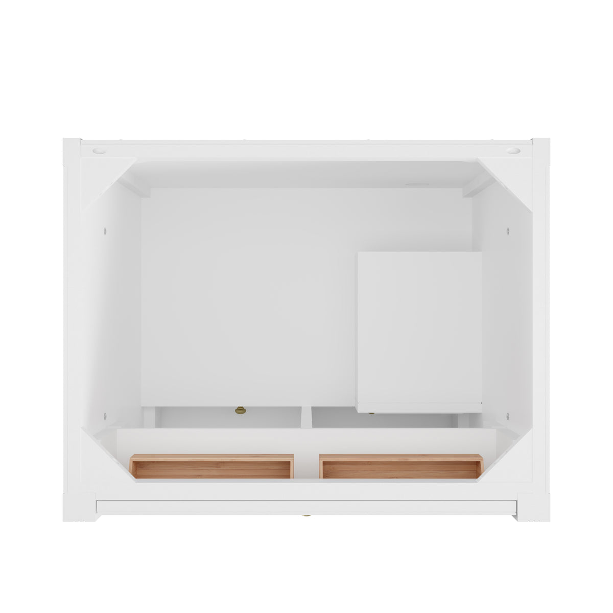 James Martin Vanities Bellshire 30" Bright White Single Vanity With Single Hole 3 CM White Zeus Silestone Top and Matching Backsplash