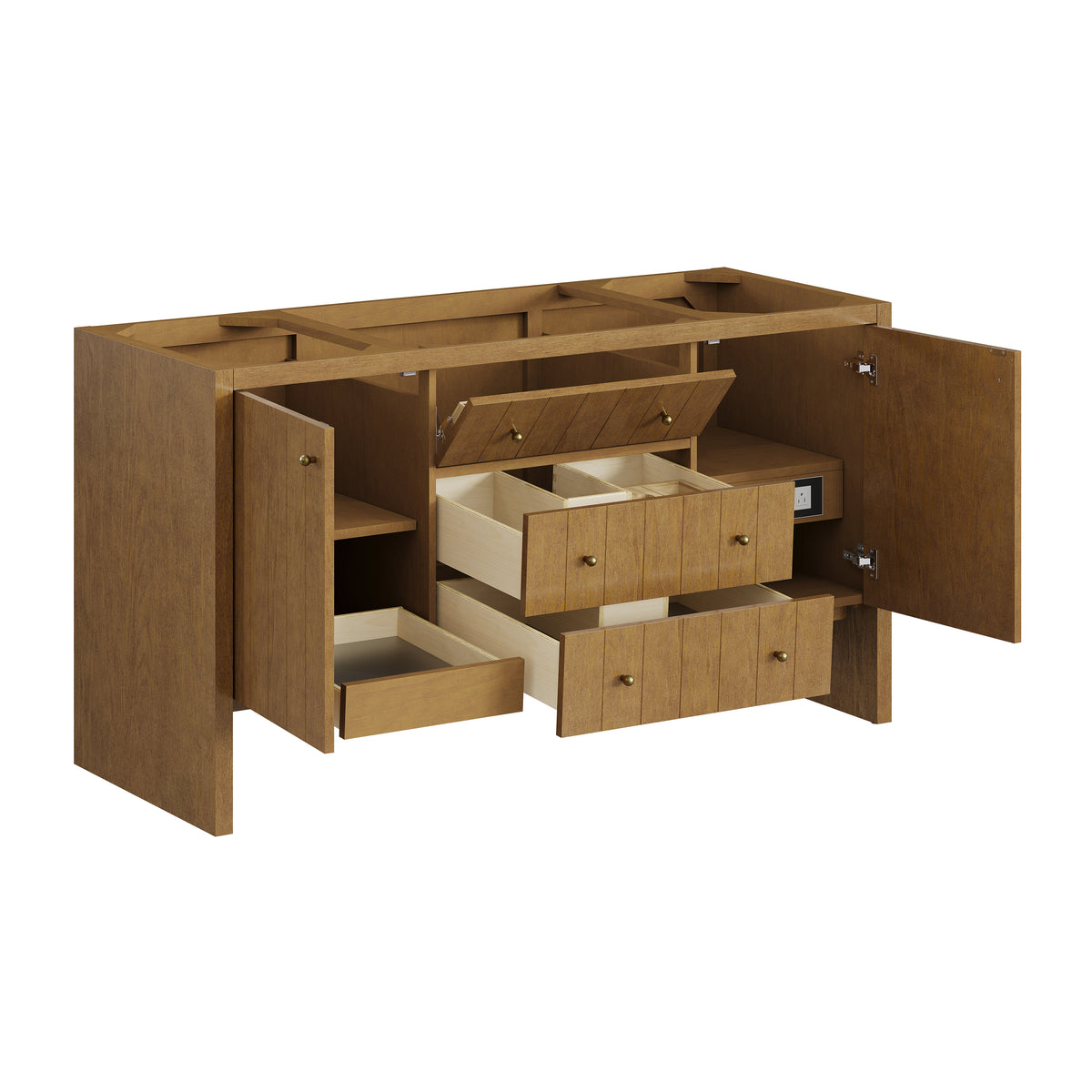James Martin Vanities Hudson 60" Honey Oak Single Vanity Cabinet