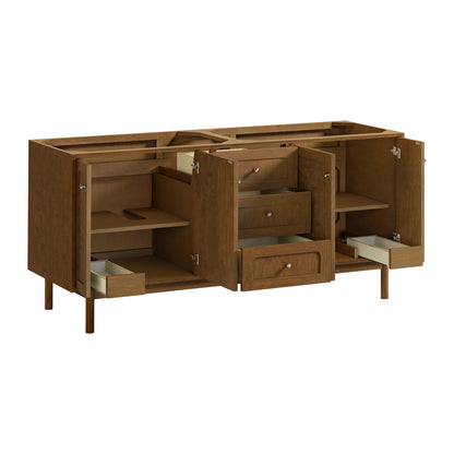 James Martin Vanities Laurent 72" Honey Oak Double Vanity Cabinet
