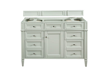 James Martin Vanities Brittany 48" Sage Green Single Vanity With 3 CM Siberian Silestone Top