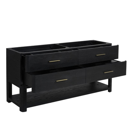 James Martin Vanities Lucian 72" Carbon Oak Double Vanity Carbon