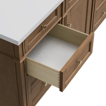 James Martin Vanities Brittany 60" Pecan Single Vanity Cabinet