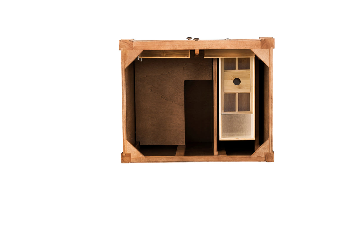 James Martin Vanities Brittany 30" Saddle Brown Single Vanity With 3 CM Phantome Eclos Top