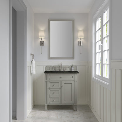 James Martin Vanities Brittany 30" Urban Gray Single Vanity With 3 CM Phantome Eclos Top