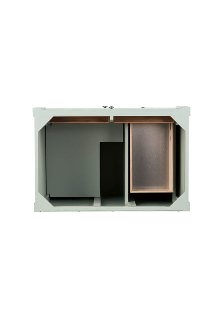 James Martin Vanities Brittany 36" Sage Green Single Vanity With 3 CM Phantome Eclos Top
