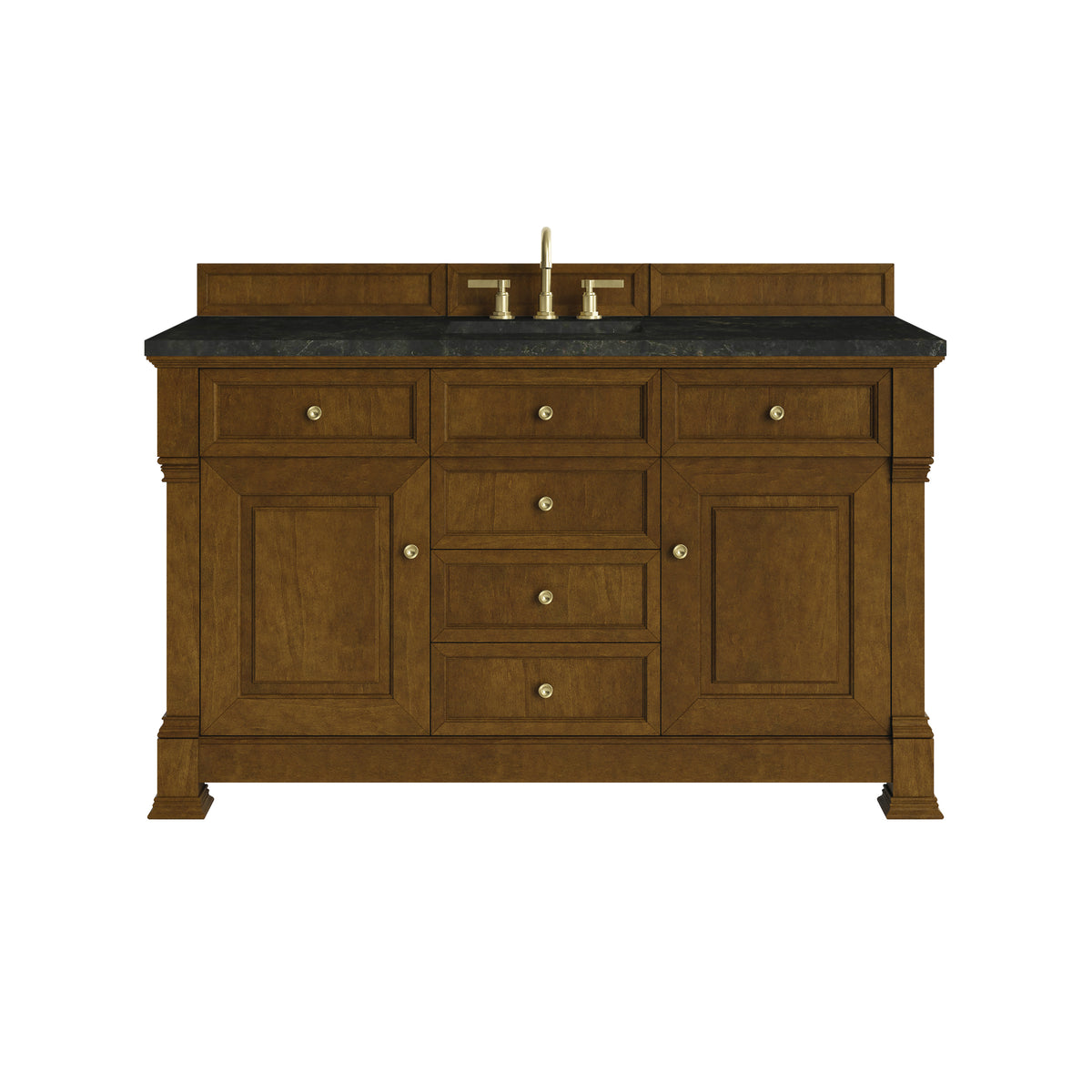 James Martin Vanities Brookfield 60" Honey Oak Single Vanity With 3 CM Phantome Eclos Top