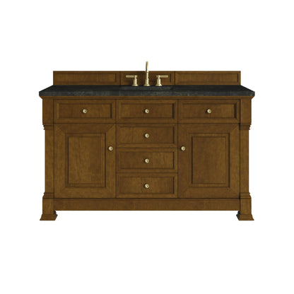 James Martin Vanities Brookfield 60" Honey Oak Single Vanity With 3 CM Phantome Eclos Top