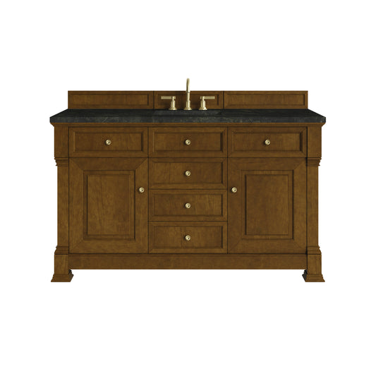 James Martin Vanities Brookfield 60" Honey Oak Single Vanity With 3 CM Phantome Eclos Top