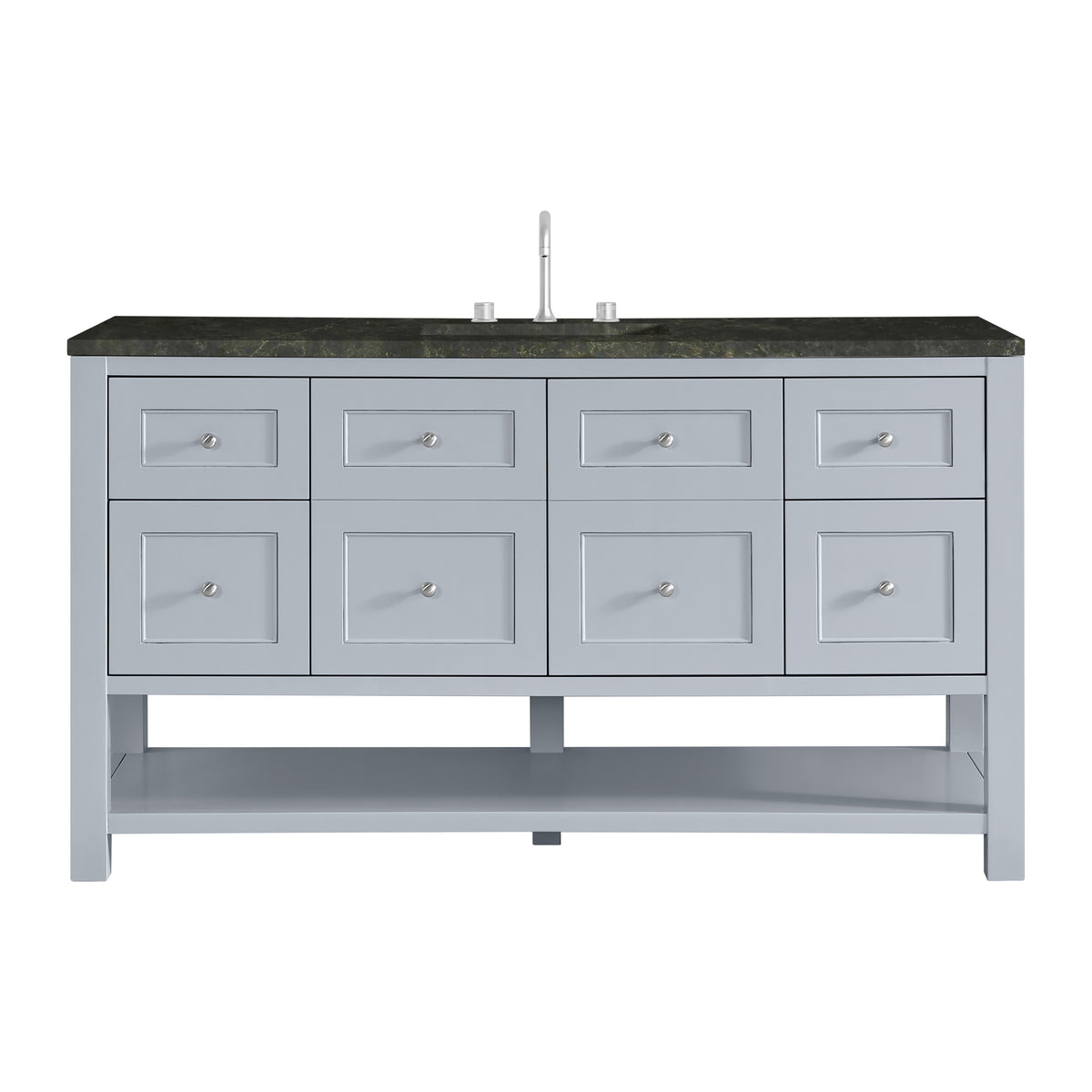 James Martin Vanities Breckenridge 60" Serenity Blue Single Vanity With 3cm Phantome Eclos Top