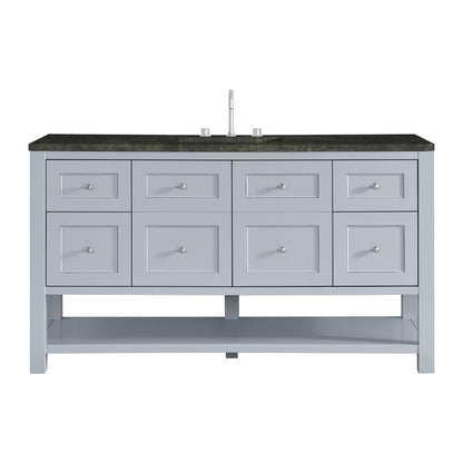 James Martin Vanities Breckenridge 60" Serenity Blue Single Vanity With 3cm Phantome Eclos Top