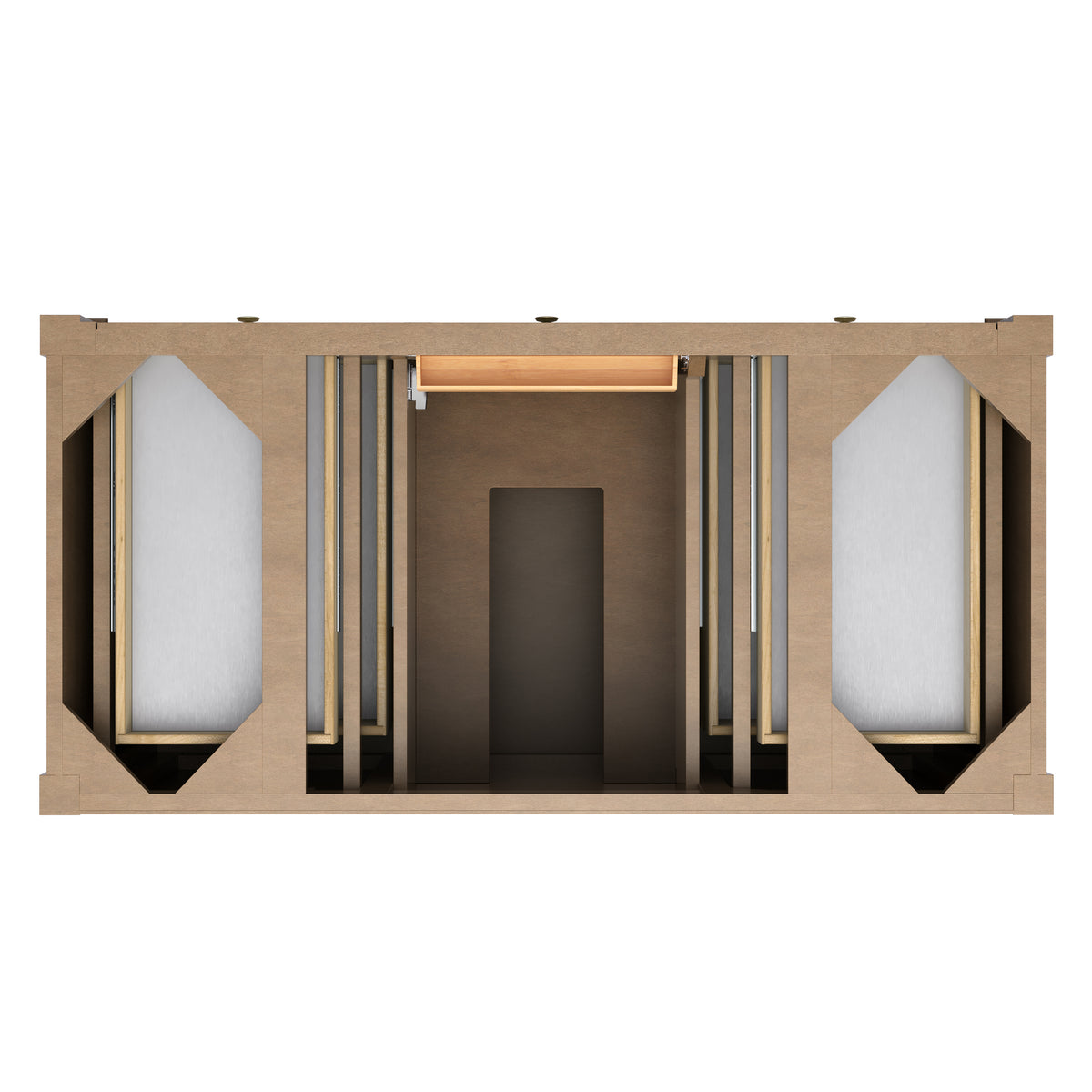 James Martin Vanities Brittany 48" Pecan Single Vanity With 3 CM Carrara Marble Top