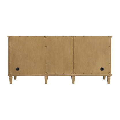 James Martin Vanities Lorelai 72" Light Natural Oak Double Vanity Light