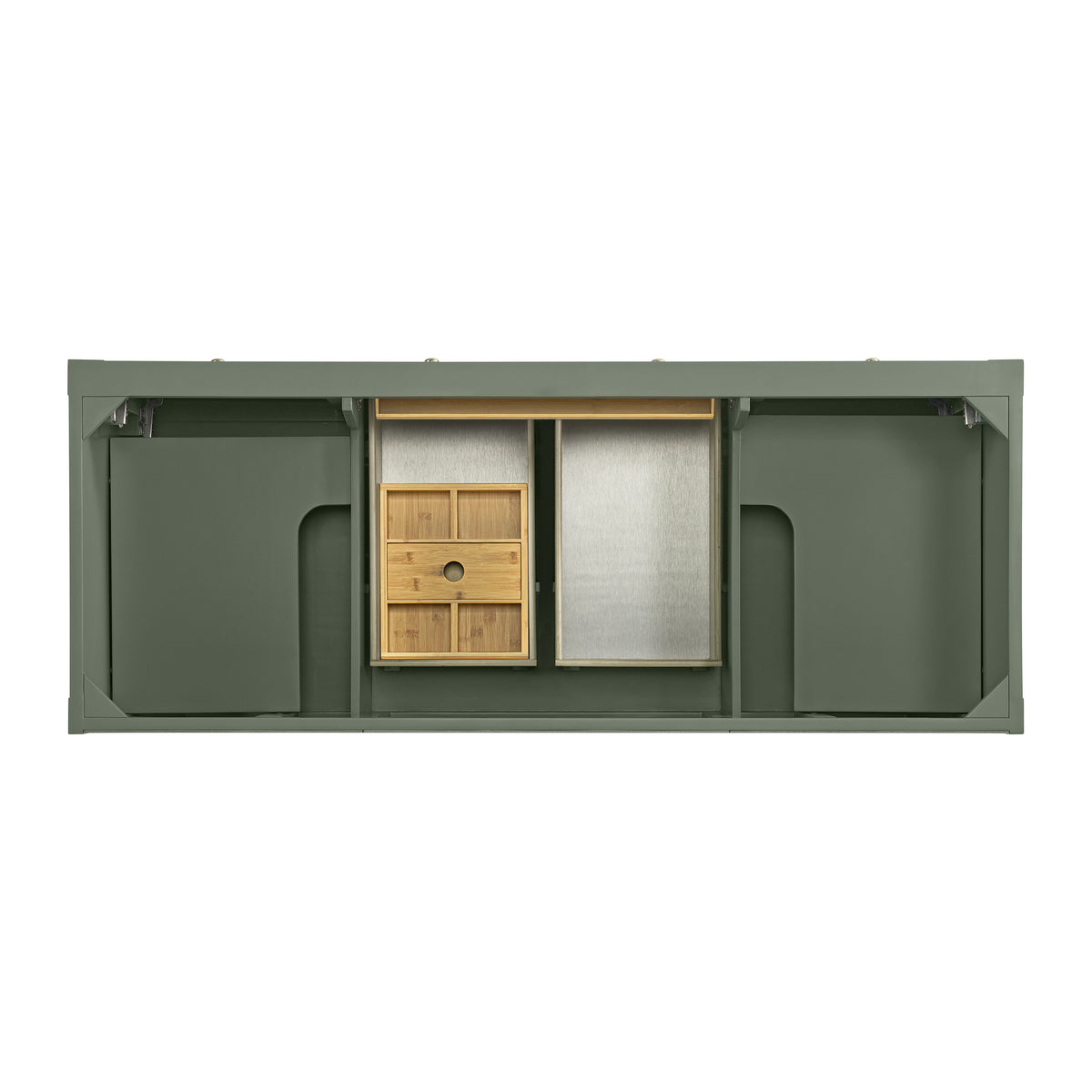 James Martin Vanities Breckenridge 60" Smokey Celadon Double Vanity With 3cm Phantome Eclos Top