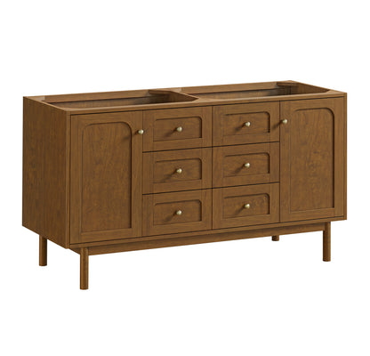 James Martin Vanities Laurent 60" Honey Oak Double Vanity Cabinet