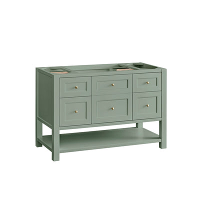 James Martin Vanities Breckenridge 48" Smokey Celadon Single Vanity With 3cm Phantome Eclos Top