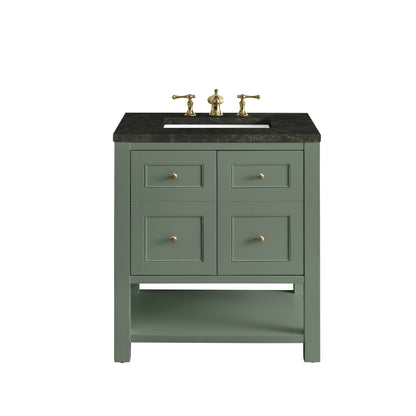 James Martin Vanities Breckenridge 30" Smokey Celadon Single Vanity With 3cm Phantome Eclos Top