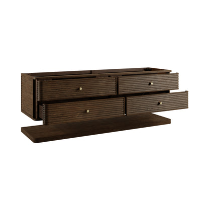 James Martin Vanities Allamari 72" Sable Double Vanity With 3 CM Tajnar Eclos Top