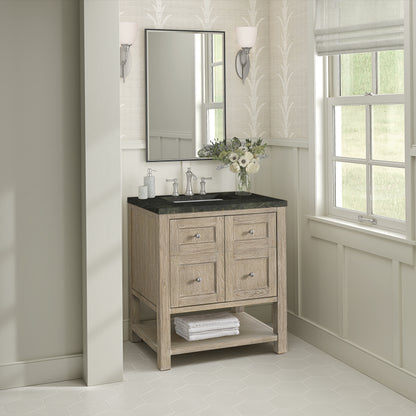 James Martin Vanities Breckenridge 30" Whitewashed Oak Single Vanity With 3cm Phantome Eclos Top