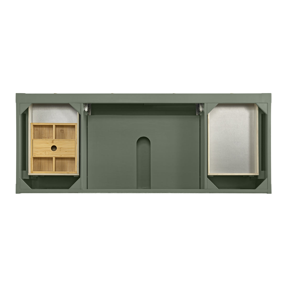 James Martin Vanities Breckenridge 60" Smokey Celadon Single Vanity With 3cm Phantome Eclos Top