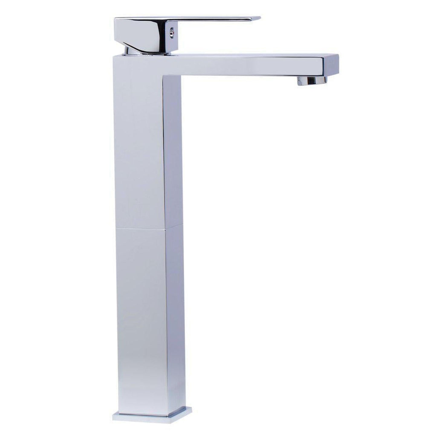 ALFI Brand AB1129-PC Polished Chrome Vessel Square Spout Brass Bathroom Sink Faucet With Single Lever