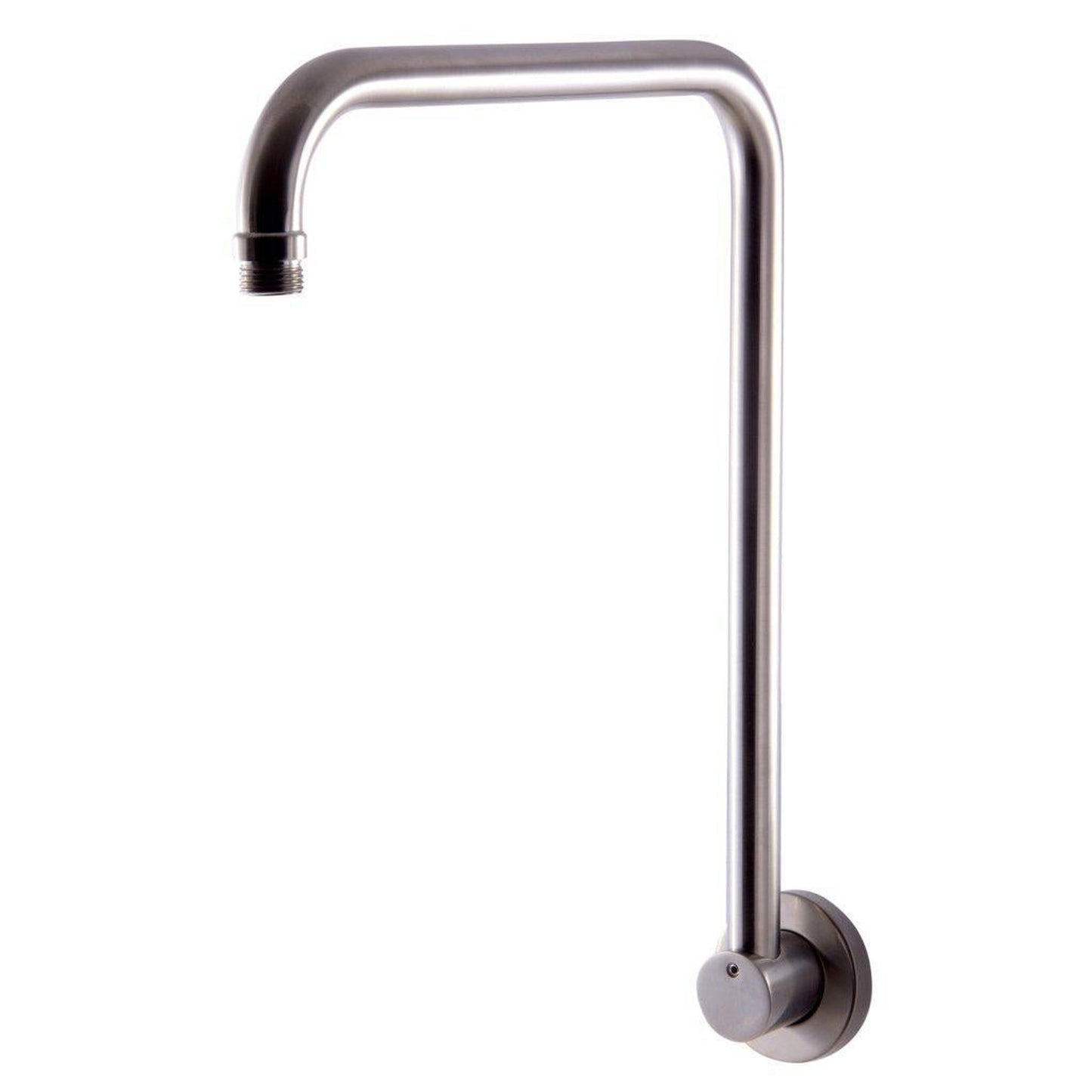 ALFI Brand AB12GRW-BN 12" Brushed Nickel Wall-Mounted Round Solid Brass Raised Shower Arm
