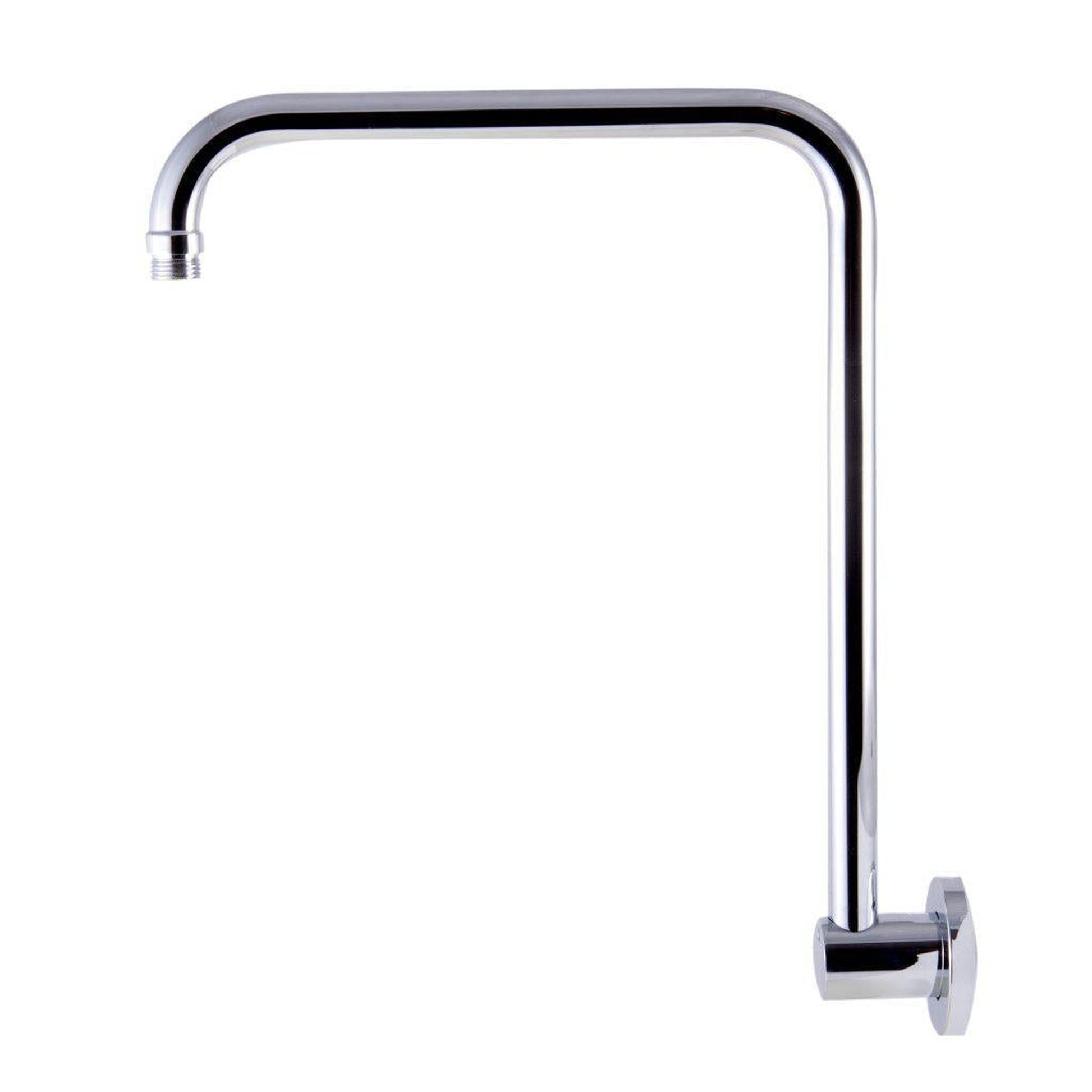 ALFI Brand AB12GRW-PC 12" Polished Chrome Wall-Mounted Round Solid Brass Raised Shower Arm