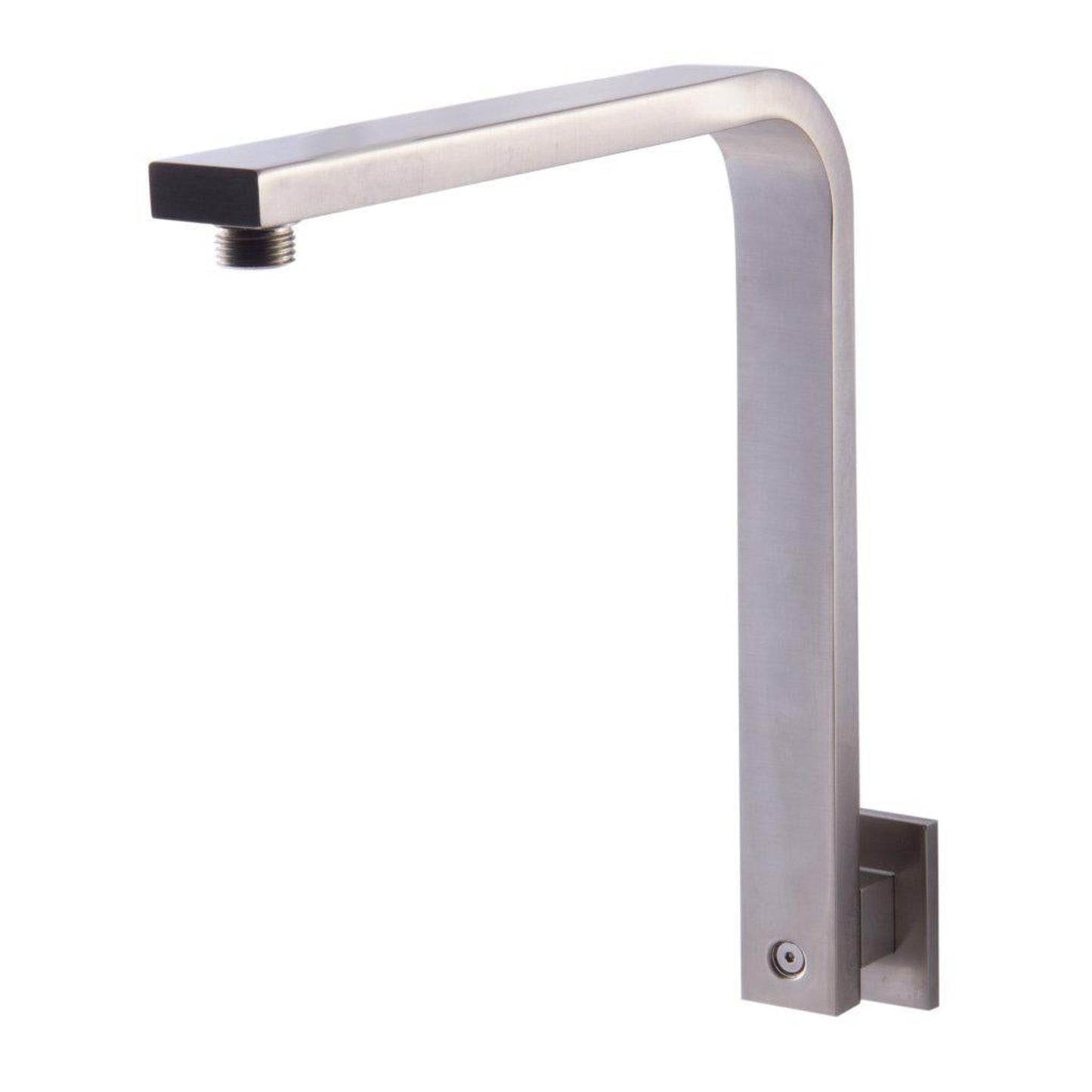 ALFI Brand AB12GSW-BN 12" Brushed Nickel Wall-Mounted Square Solid Brass Raised Shower Arm