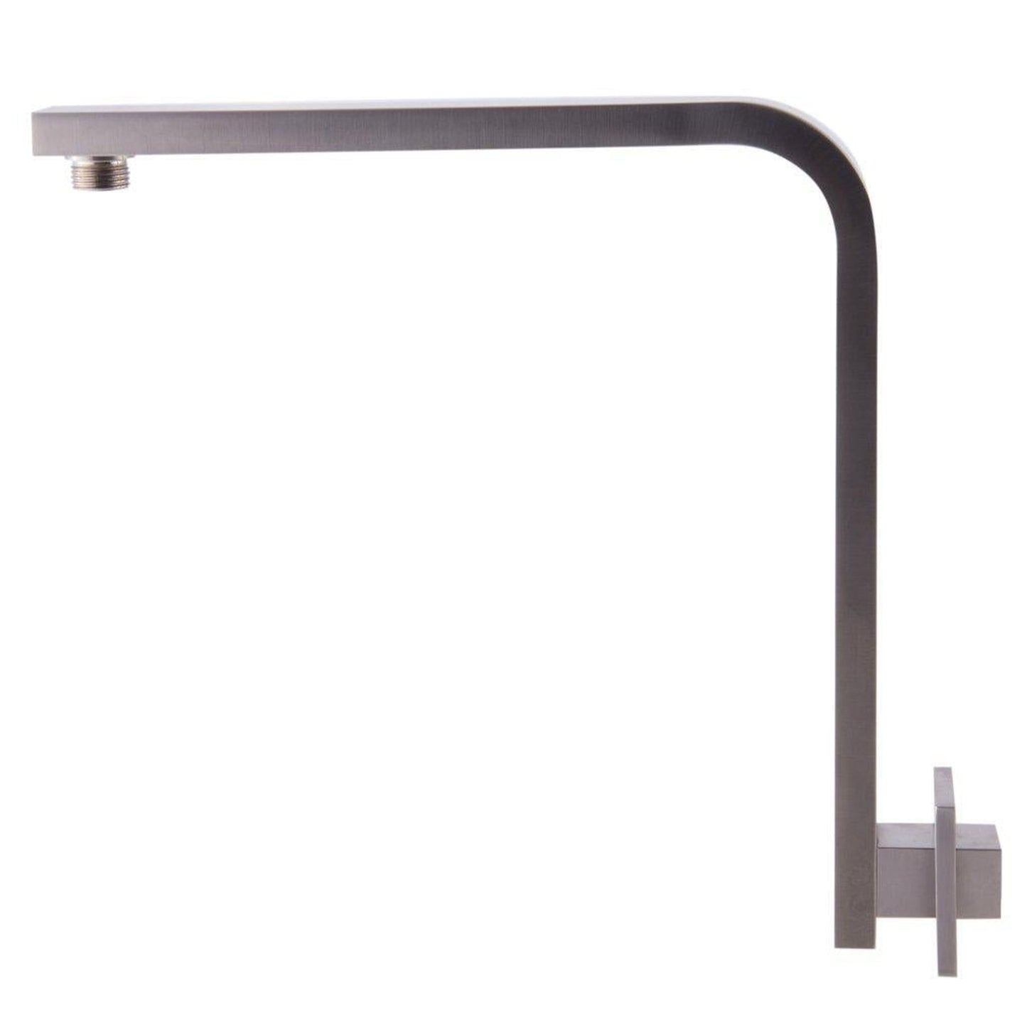 ALFI Brand AB12GSW-BN 12" Brushed Nickel Wall-Mounted Square Solid Brass Raised Shower Arm