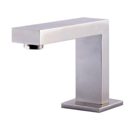ALFI Brand AB1322-BN Brushed Nickel Widespread Square Spout Brass Bathroom Sink Faucet With Double Knob
