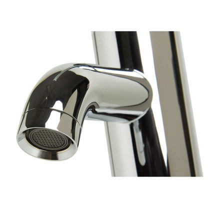 ALFI Brand AB1433-PC Polished Chrome Single Hole Round Spout Brass Bathroom Sink Faucet With Single Lever